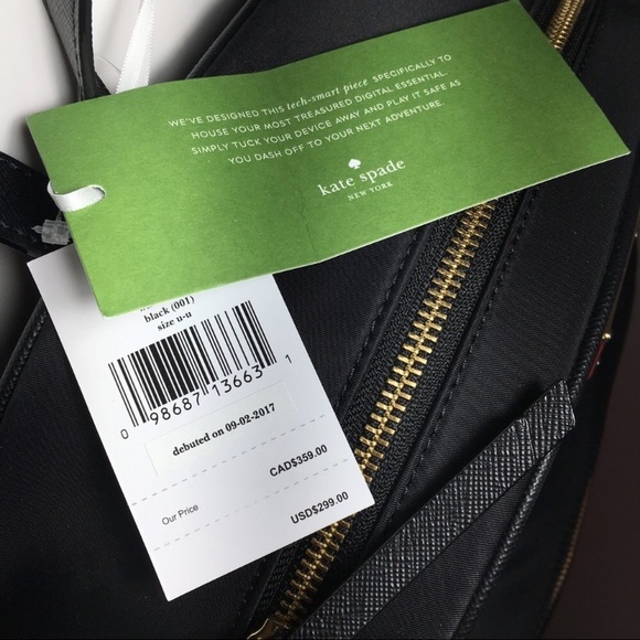 Kate Spade Backpack Bradley Nylon Large - Picture 8 of 8